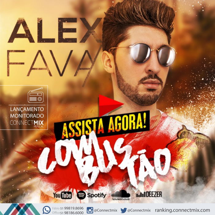 Alex Fava lança seu novo single "Combustão" já estão nas rádios do Brasil